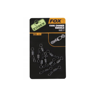 Krętlik z szybkozłączką Fox Edges Kwik Change Hook Swivels rozm.10