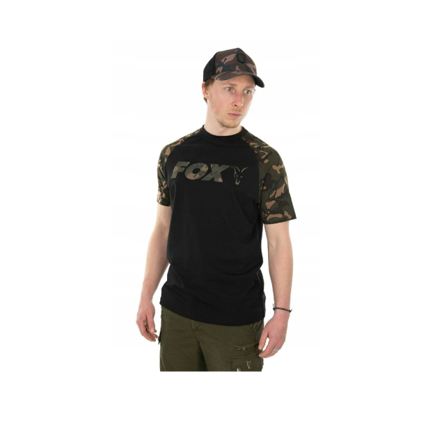 Koszulka Fox Raglan T-shirt Black/Camo rozm.M